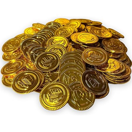 Lectorias Piratenschatz - 200 Goldmünzen & Edelsteine - Perfekt Für Kinderpartys & Schatzsuchen