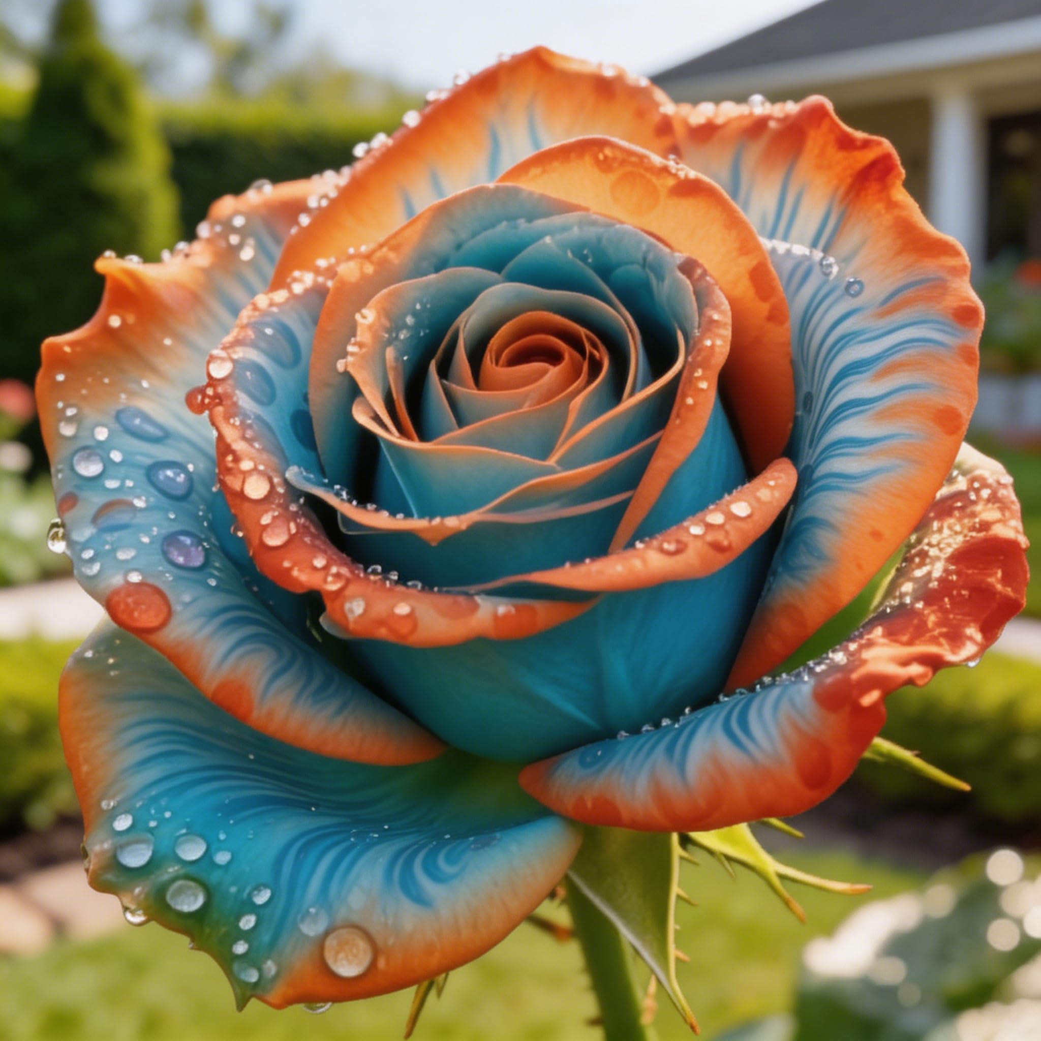 Mischfarbene Rosenpflanzen, für individuelle Gartengestaltung-5Rhizom-i