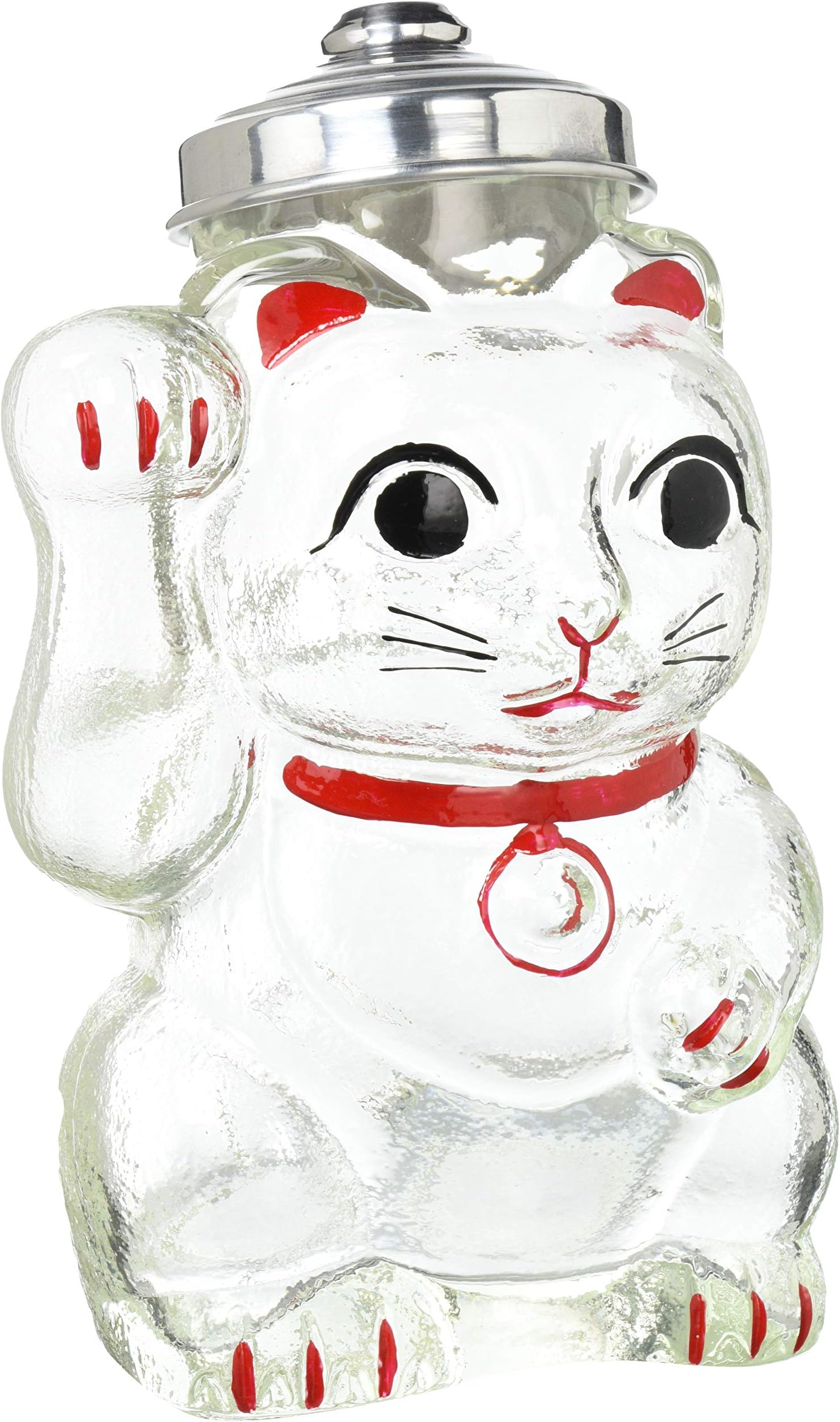 Hirota Glass Maneki Neko Confectionery Bottle SM-2
