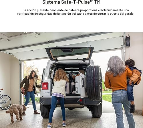 Miniatura 13 de Genie B6172H - Abridor de puerta de garaje inteligente para montaje en pared, motor de CC eleva hasta 14 pies de alto, 850 libras, color negro