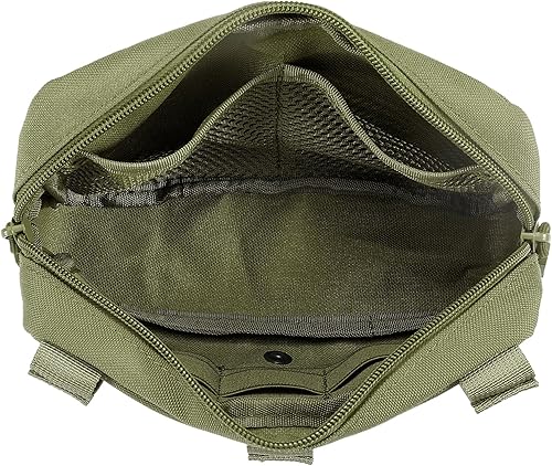 Miniatura 3 de FRTKK Molle - Bolsa táctica de administración con parche de bandera de Estados Unidos y llavero y paquete de 2 bolsas tácticas Molle con parche de