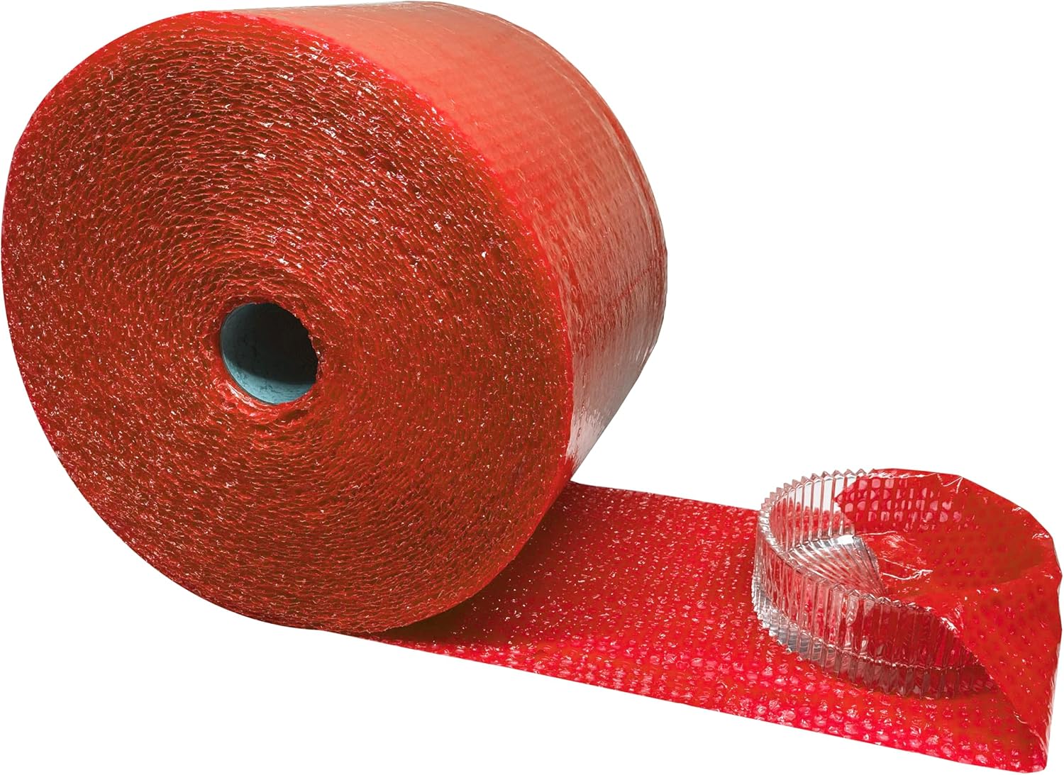 Color Bubble Protective Packaging Rolls - 3/16", 12" Wide x 175' Length, Red Colored, Bubble Cushioning Wrap For Shipping, Packing & Storage, Moving Supplies