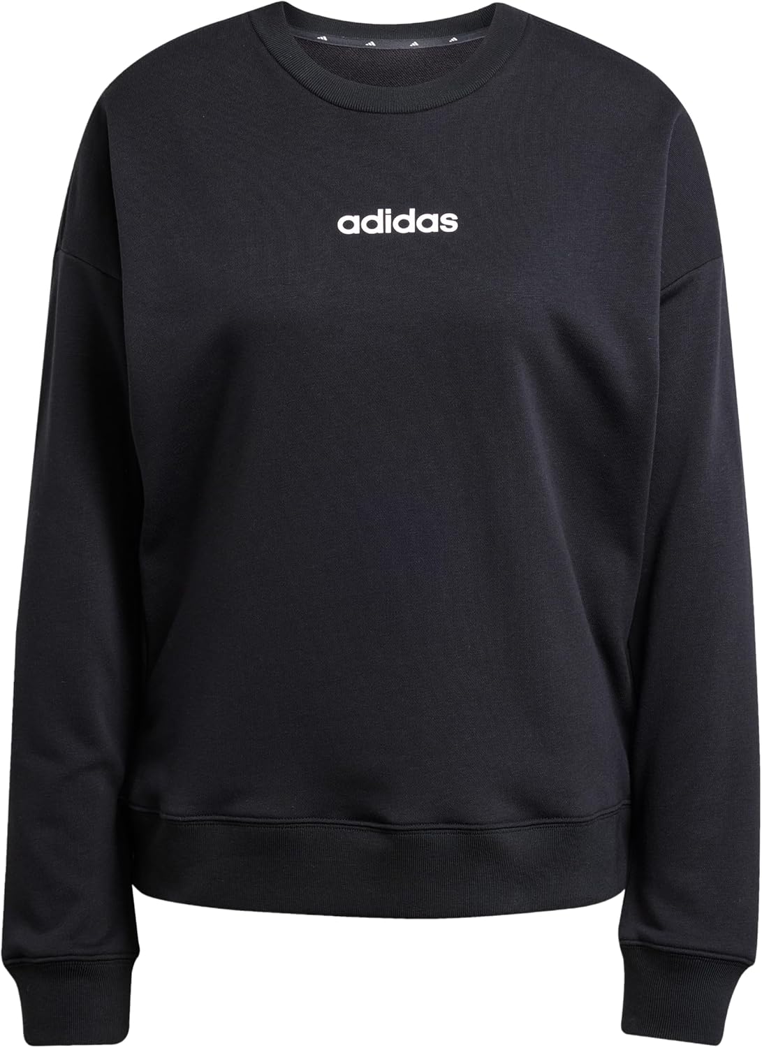 adidas womens Essentials Linear French Terry Sweatshirt - Image 2