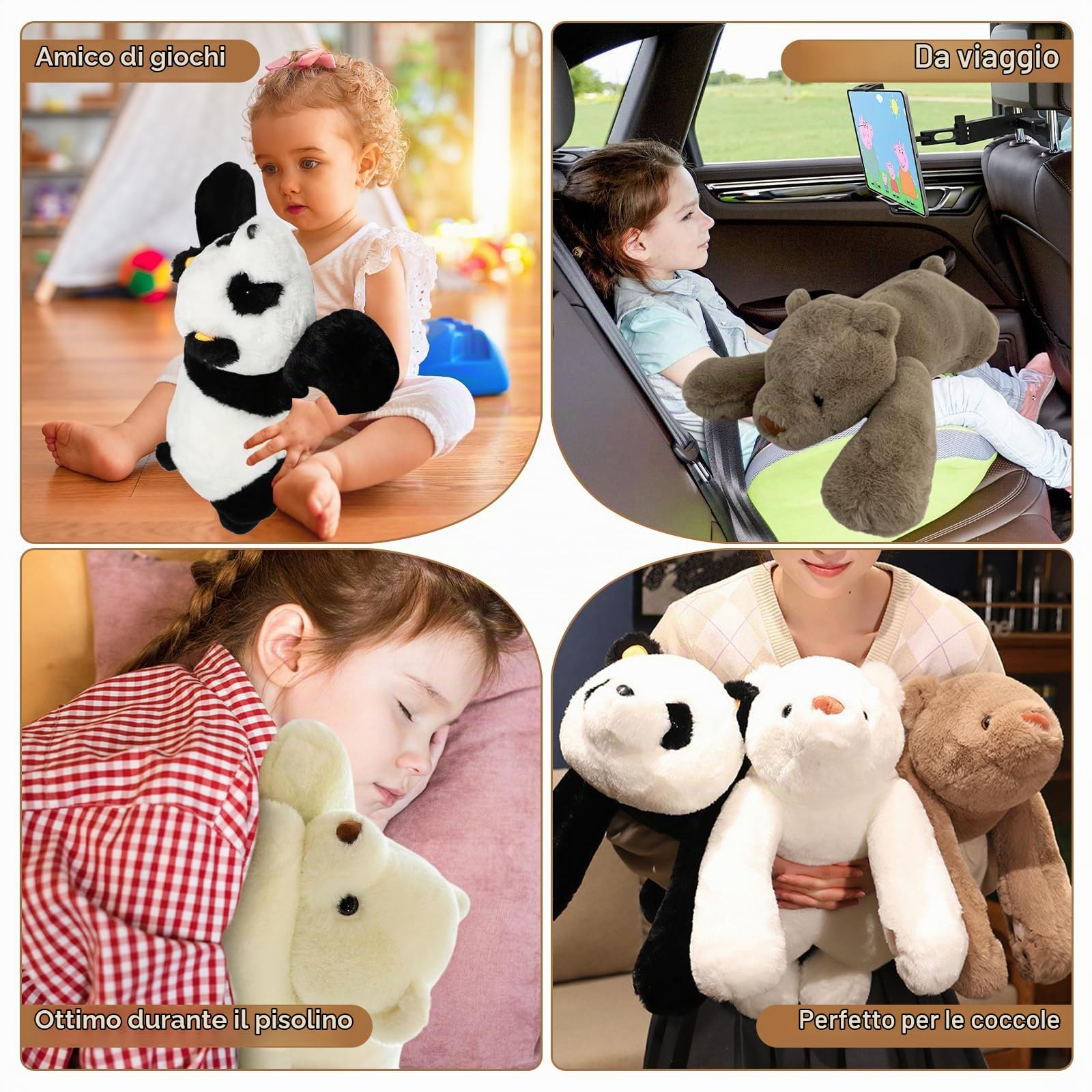 MeHoo 3.3LB Appesantito Peluche, 60cm Animali di Peluche Appesantiti | Giocattoli Sensoriali per L'autismo Bambola di Peluche Ansia Carina Regalo di Compleanno e Hoilday, Cane