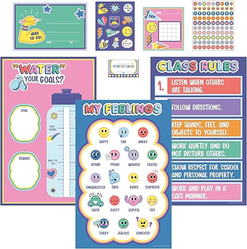 Miniatura 8 de Happily Ever Elementary Retro Remix Conjunto de Tablero de Anuncios de Instantáneas de Nuestro Aprendizaje de 83 Piezas, Pancarta, Cámaras Vintage,