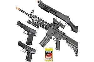 Airsoft Guns Pistol Rifle Shotgun Beginner Starter Pack: BBTac Striker Airsoft Rifle...