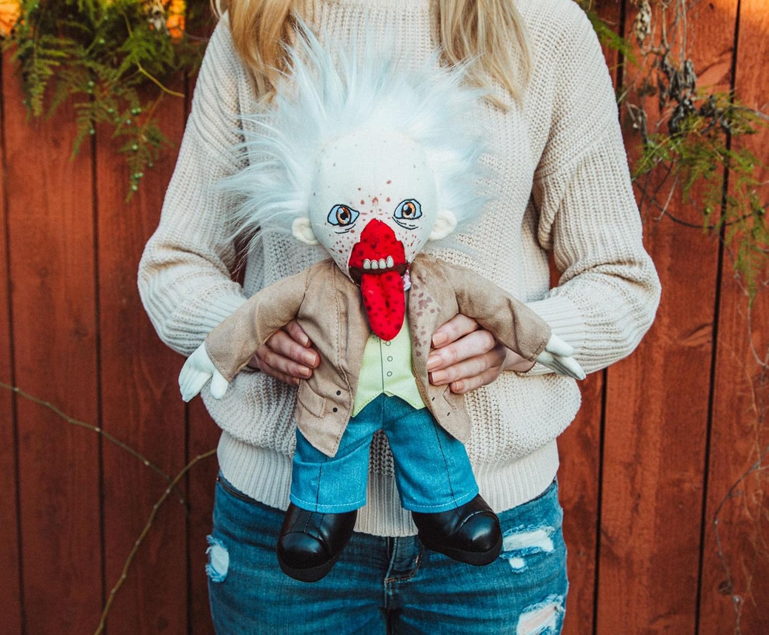 Day of The Dead Dr. Tongue 14-Inch Collector Plush Toy, Large Soft Stuffed Animal | 80s Horror Movie Collectibles