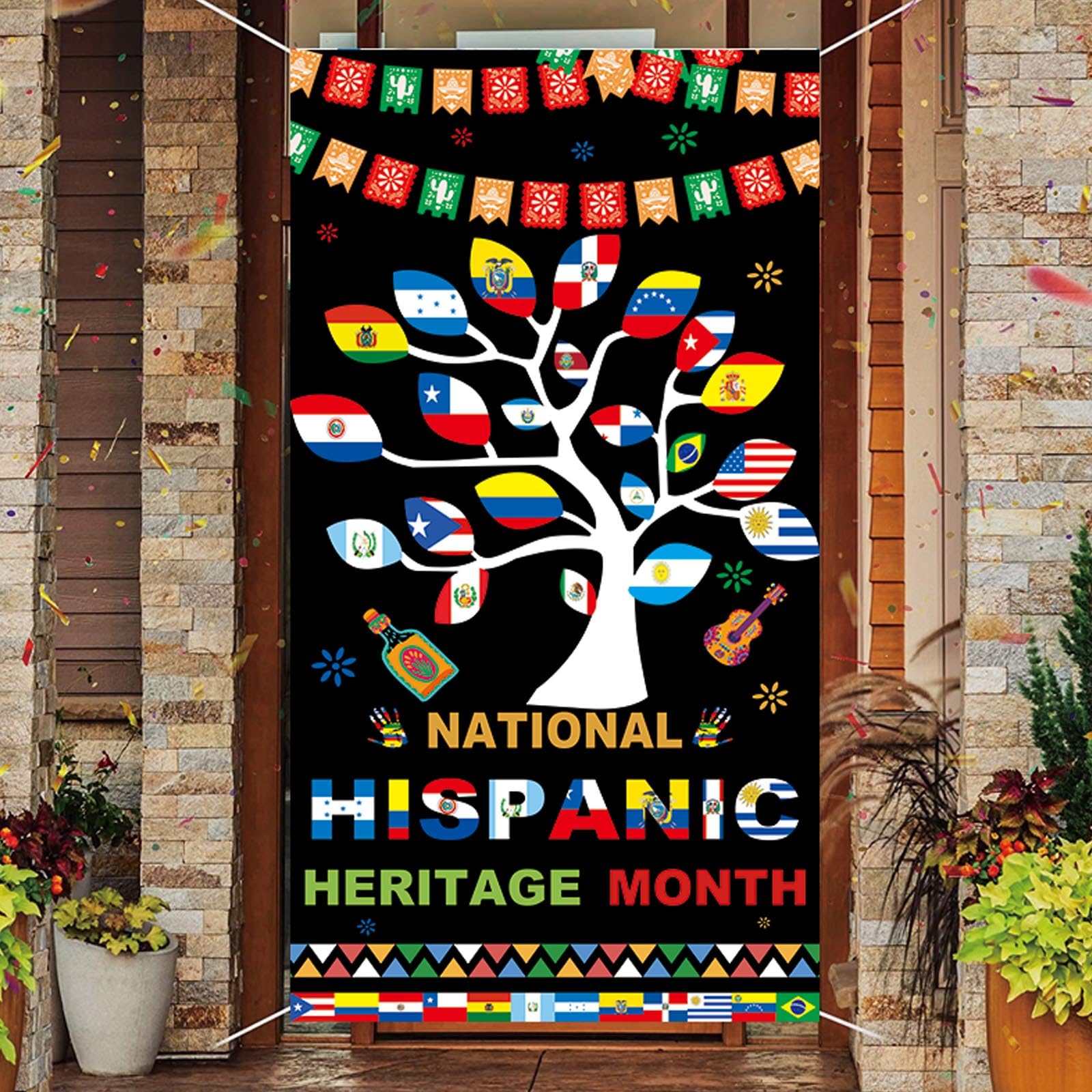 Latino Famous People Decoration Hispanic Heritage Month Door Cover