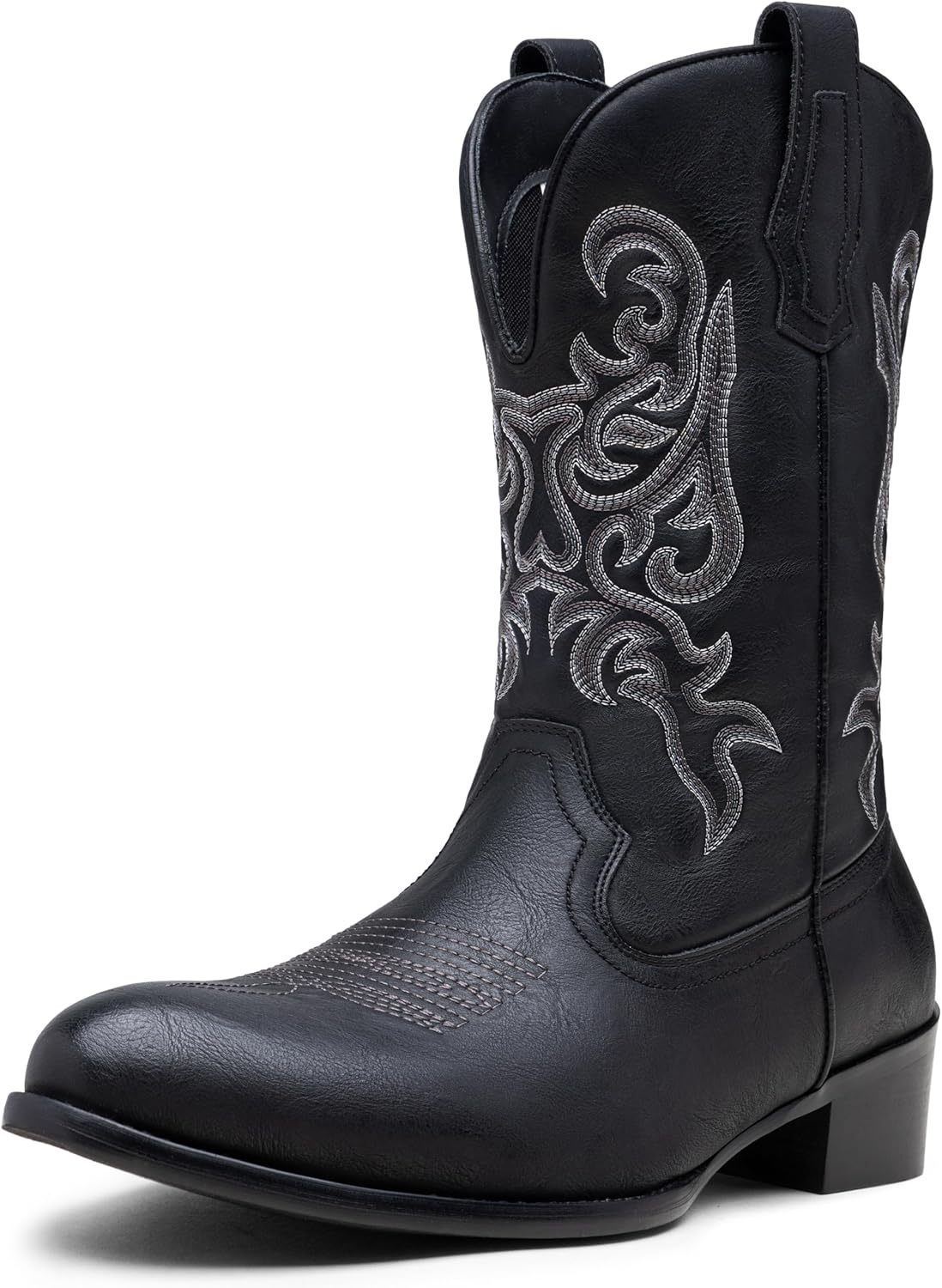 Jousen Men's Cowboy Boots - Slip Resistant Comfort