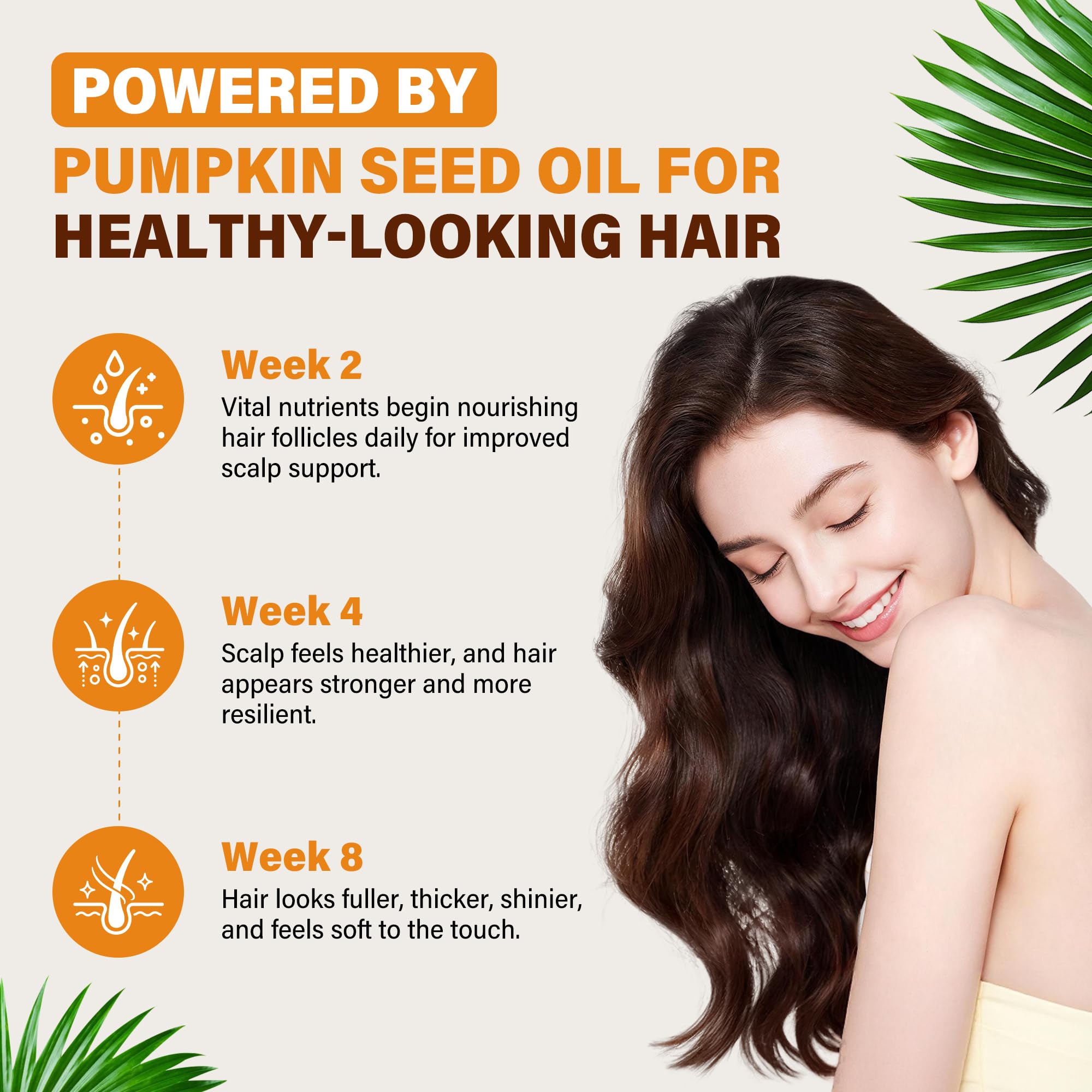 Pumpkin Seed Oil with Saw Palmetto & Biotin for Hair Growth, 240 Softgels — Amazon image 5