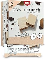 Vista 9 de Barritas de galleta Power Crunch, snacks altos en proteínas con delicioso sabor, caramelo salado, 1,4 onzas (12 unidades)
