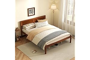 KOMFOTT Queen Size Wood Bed Frame