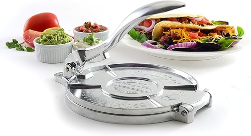 Miniatura 8 de Prensador para tortillas de Norpro 8 pulgadas Plateado