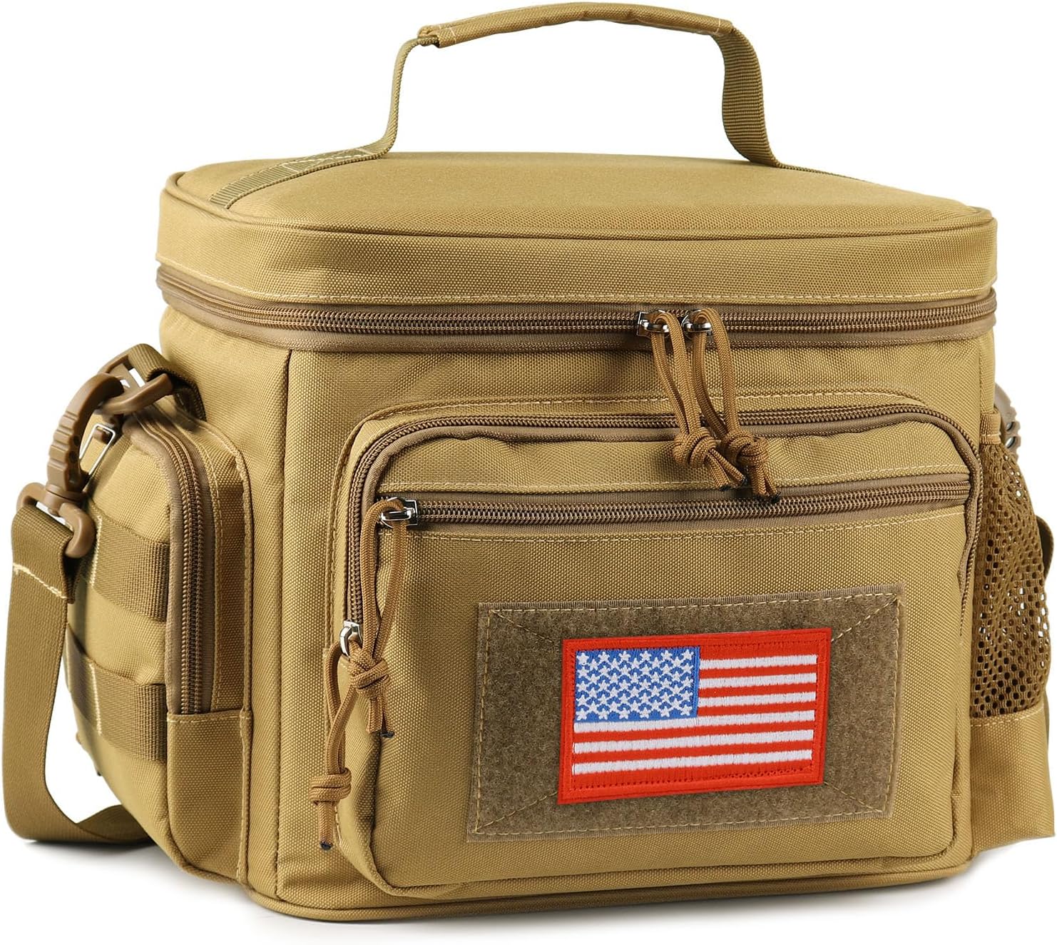 ATRIPACK Lunch Box for Men, Tactical Lunch Bag MOLLE Webbing Leakproof Insulated Large Lunch Cooler Women Adult Meal with Adjustable Shoulder Strap Durable Lunch Pail for Work Finishing Picnic Office