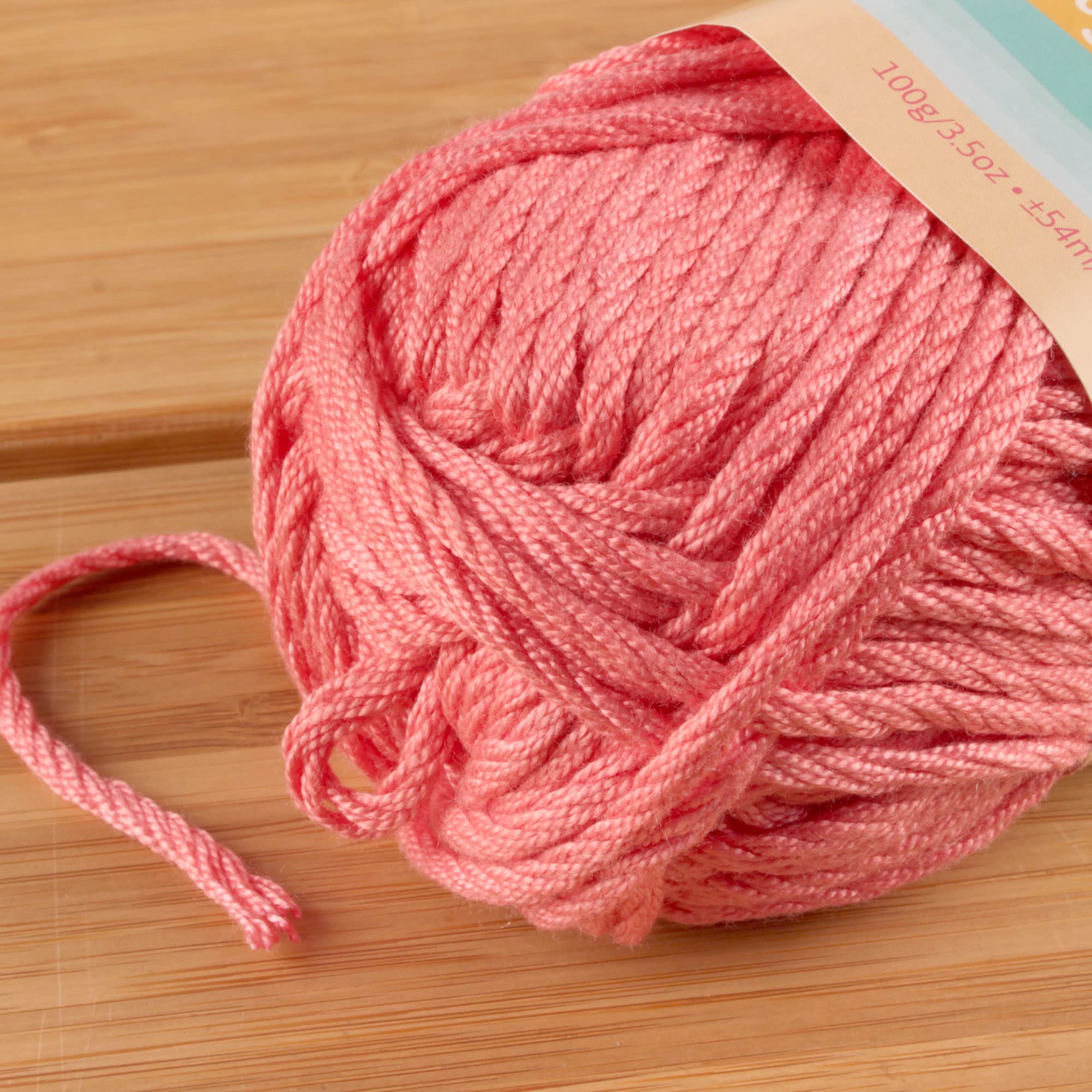 JubileeYarn Delightfully Plump Yarn – Super Chunky Bamboo – 100 g/Matassa – Hot Coral – 4 Matasse