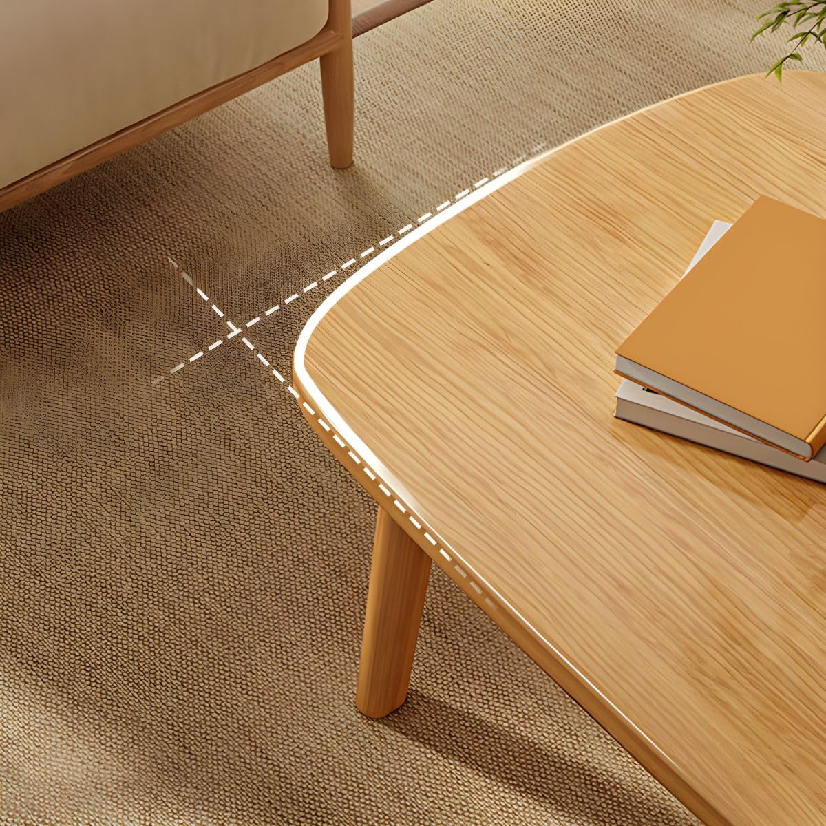 Amazon.com: RUNNUP Modern Wood Coffee Table for Living Room Center