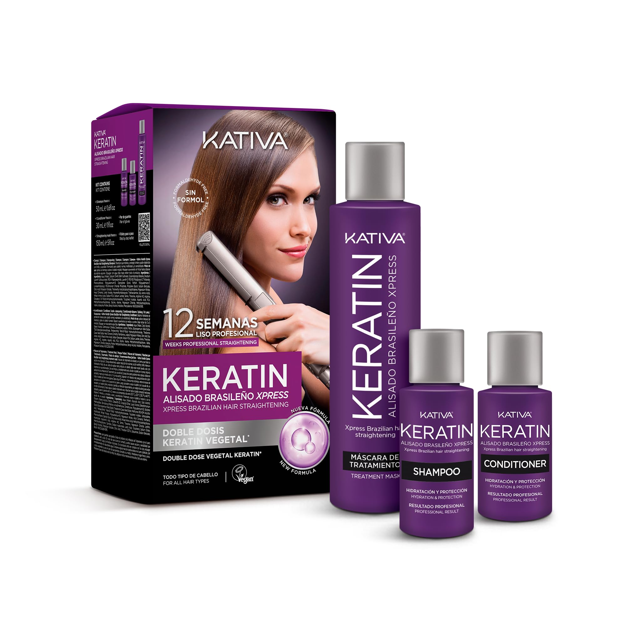 Kativa Keratin Express Brazilian Straightening Set