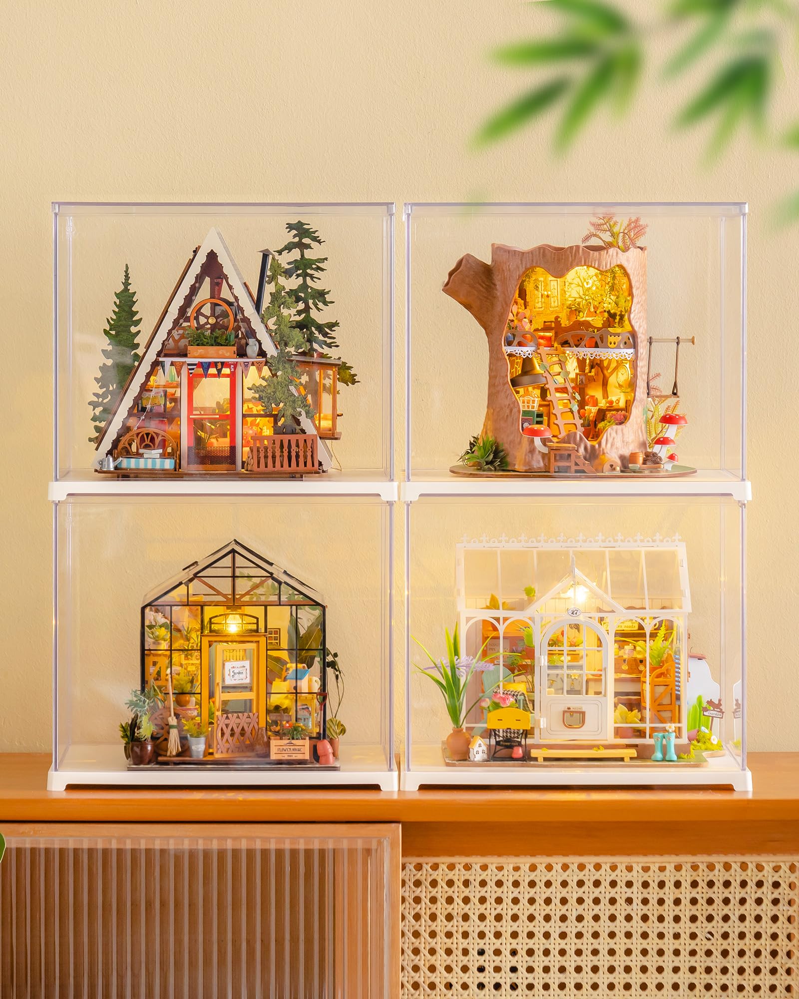 ROBOTIME Modelismo para adultos, casa en miniatura con marco A, casa de muñecas de madera a partir de 14 años, regalos para mujeres y hombres