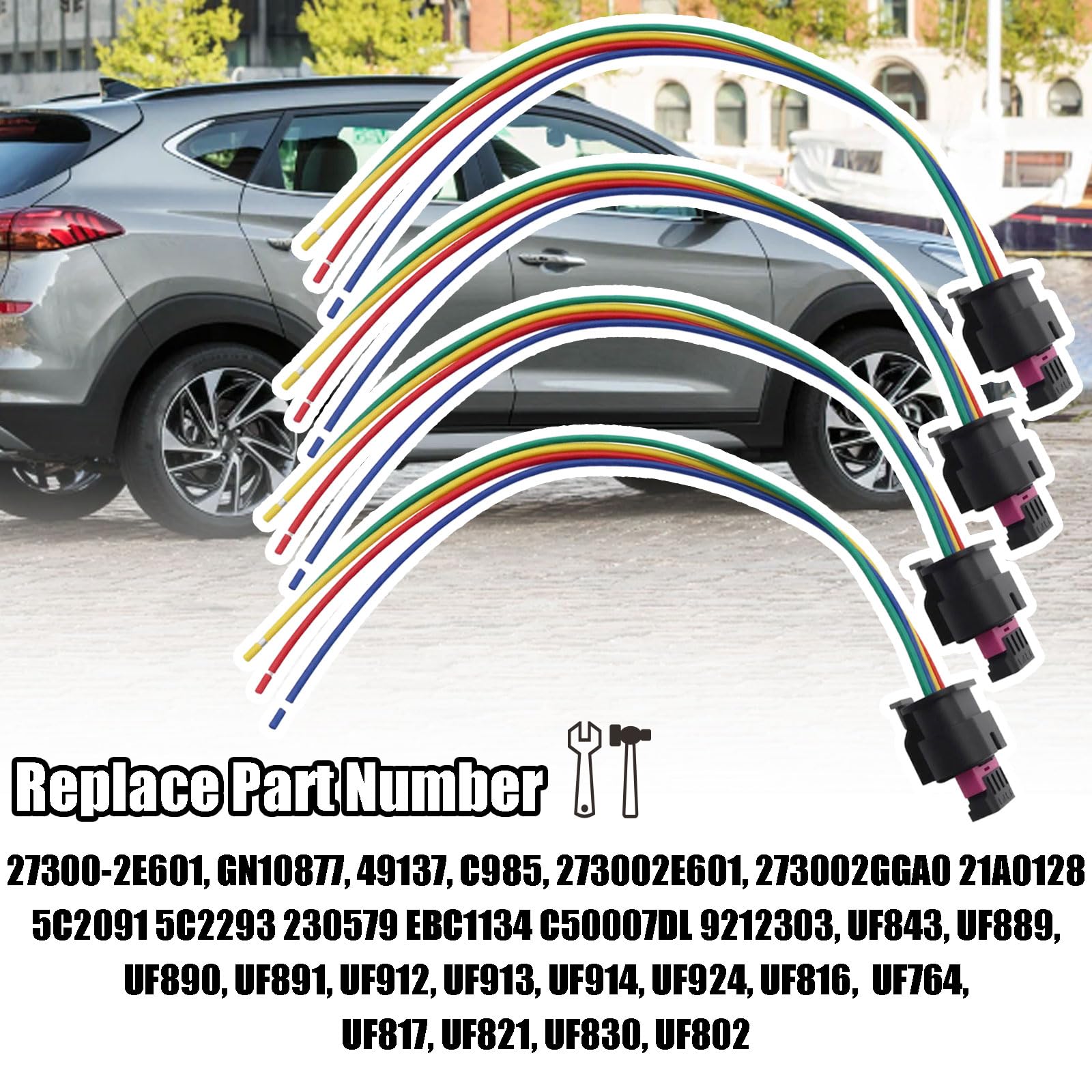 For Hyundai Elantra 2011-2019 2Pin Ignition Coil Connector Harness Pigtail Plug For Hyundai Elantra 2011-2019 2Pin Ignition Coil Connector Harness Pigtail Plug