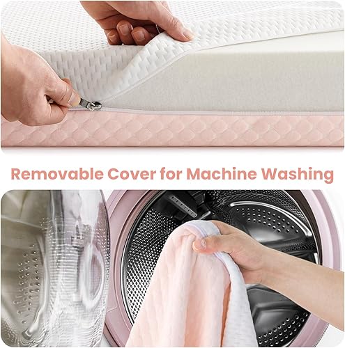 Miniatura 8 de Colchón mini para cuna, 38 x 24 x 4 pulgadas, espuma viscoelástica de gel cómoda de doble cara, colchón transpirable de alta calidad para cunas mini