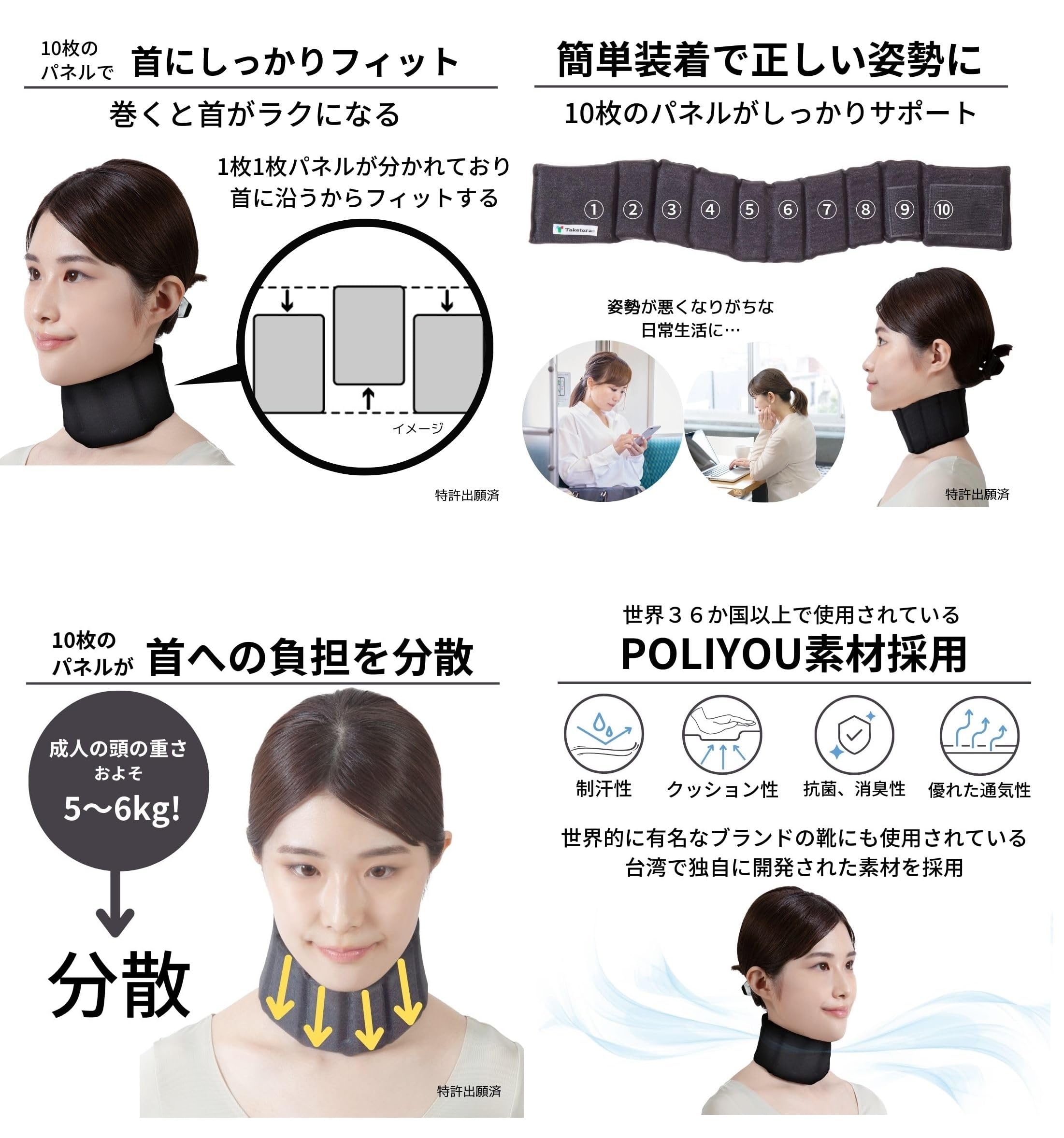 Amazon | 竹虎 首サポーター ネックラック 【S-Mサイズ】お得な【2箱