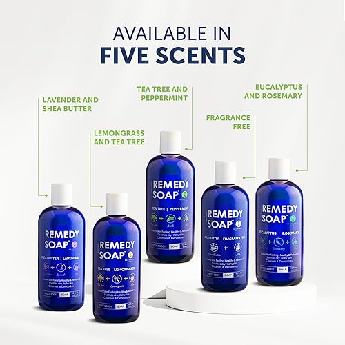 Miniatura 8 de Remedy Soap - Gel de ducha para árbol de té paquete de 2 unidades ayuda a eliminar el olor corporal calmar el pie de atleta tiña picazón del