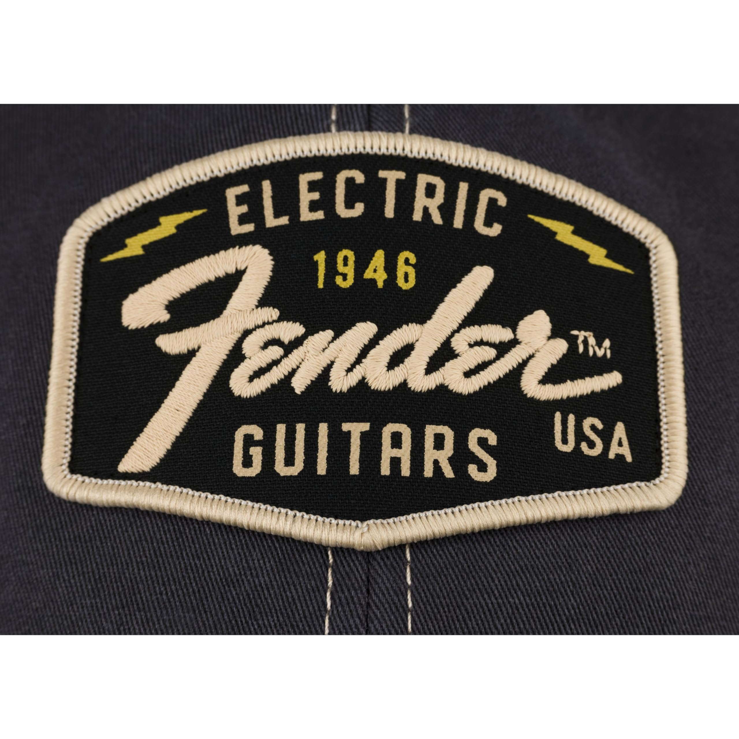 Amazon.com: Fender Transition Logo Patch Hat, Black/Stone One Size