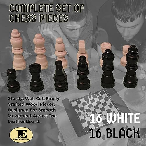 Miniatura 4 de Juego de ajedrez portátil, tapete de ajedrez de viaje enrollable con tabla, piezas y temporizador de ajedrez Dgt - 2 jugadores, a partir de 12 años