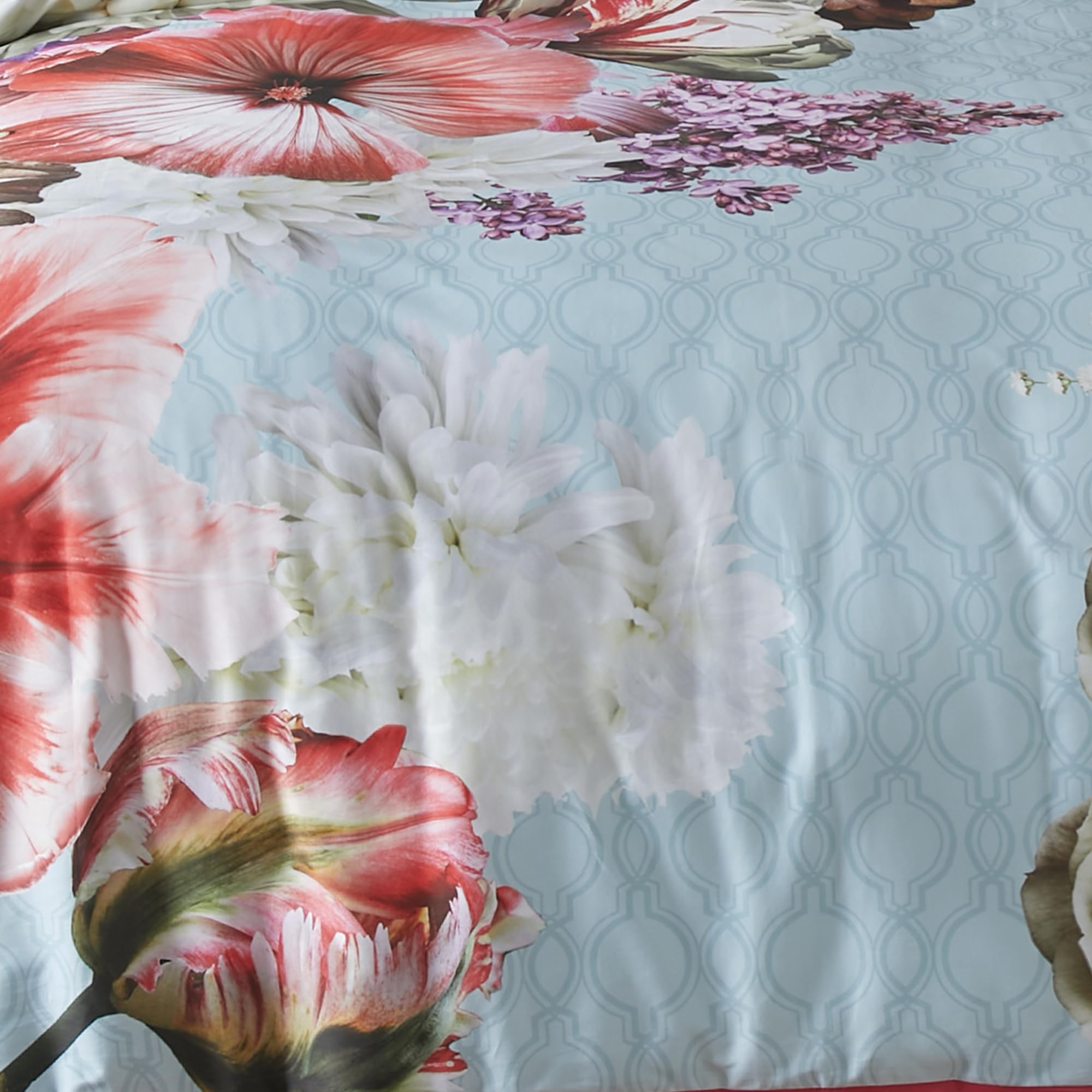 Laurence Llewelyn-Bowen, Royal Floral Duvet Cover, Double Bedding Size (200 x 200cm), Soft 100% Cotton, 2 Pillowcases - Image 3