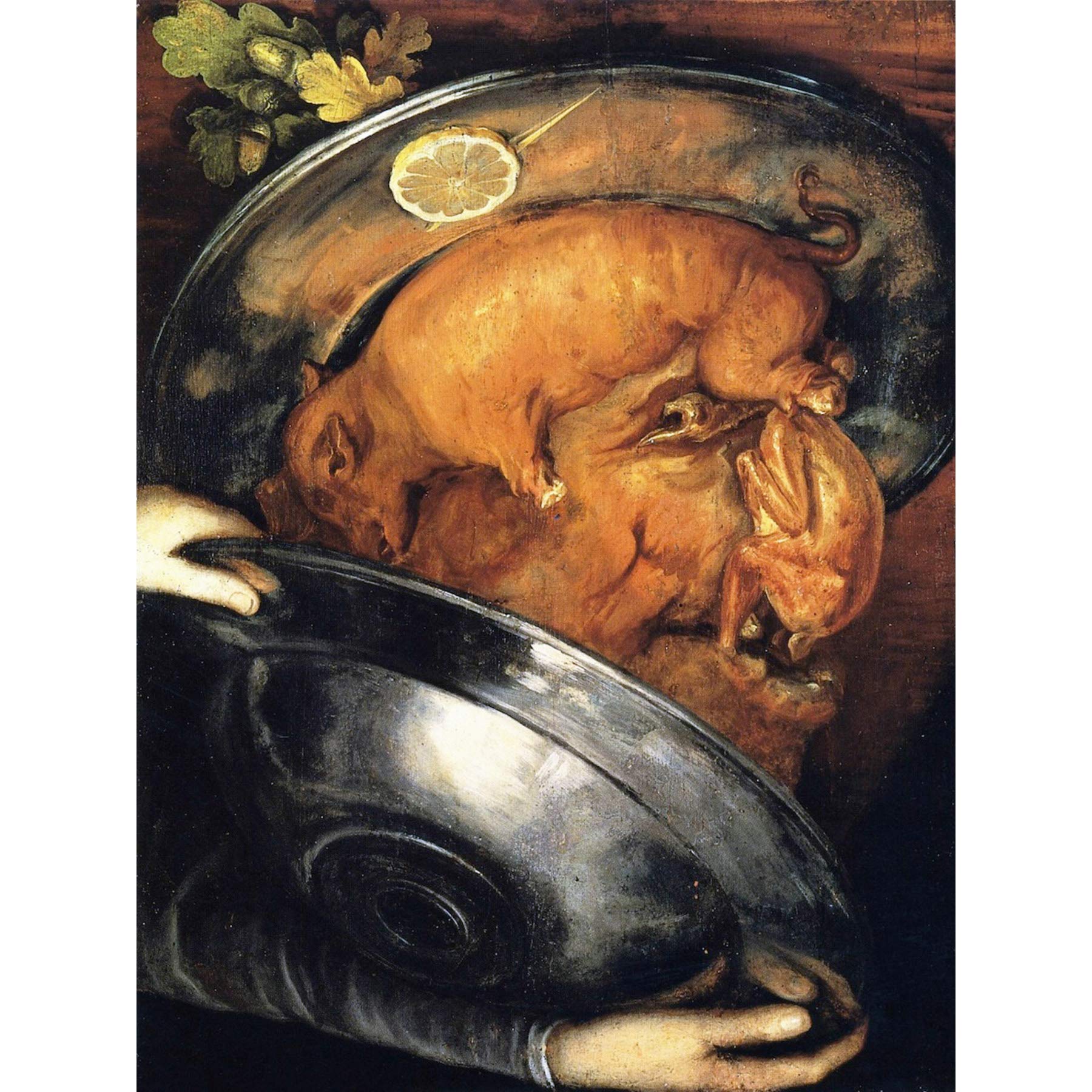 Artery8 Arcimboldo Cook Meat Face Portrait Painting Large Wall Art Poster Print Thick Paper 18X24 Inch