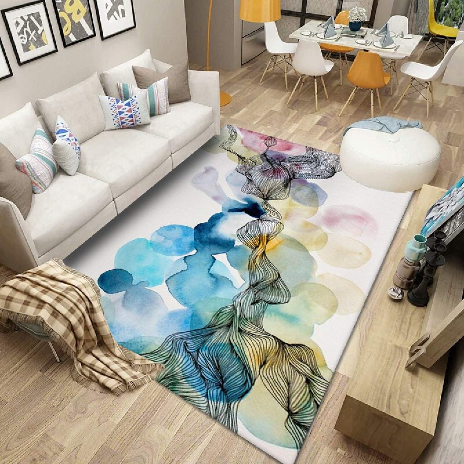 Tapis de salon moderne nordique pour créer un coin cosy