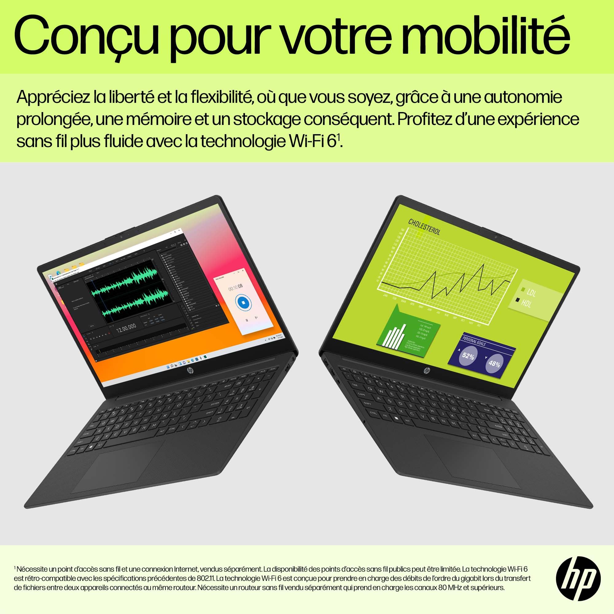HP 15-fd0001sf 15,6" laptop FHD, laptop (Intel Celeron N100, 4 GB RAM, UFS 128 GB, grafika Intel UHD, Windows 11), szary laptop, AZERTY, Microsoft 365 Personel 12 miesięcy w zestawie