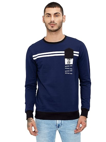 Men's Cotton Round Neck Sweatshirt