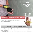 Nivia Crystal 2.0 Gym Gloves for Men & Women, Dotted Padded Palm with Breathable Fabric & Stretch Gussets Between Fingers, Ideal for Cycling, Crossfit, Weightlifting & Fitness Workouts (Yellow, L) gallery image