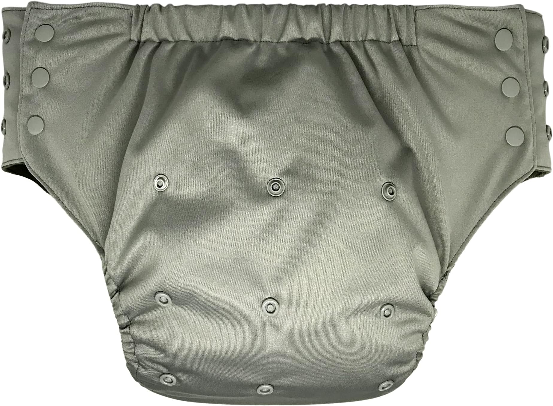 Pull On Cloth Diaper: Special Needs Teens and Adults Protective Briefs for Incontinence or Bedwetting (Extended, Grey)