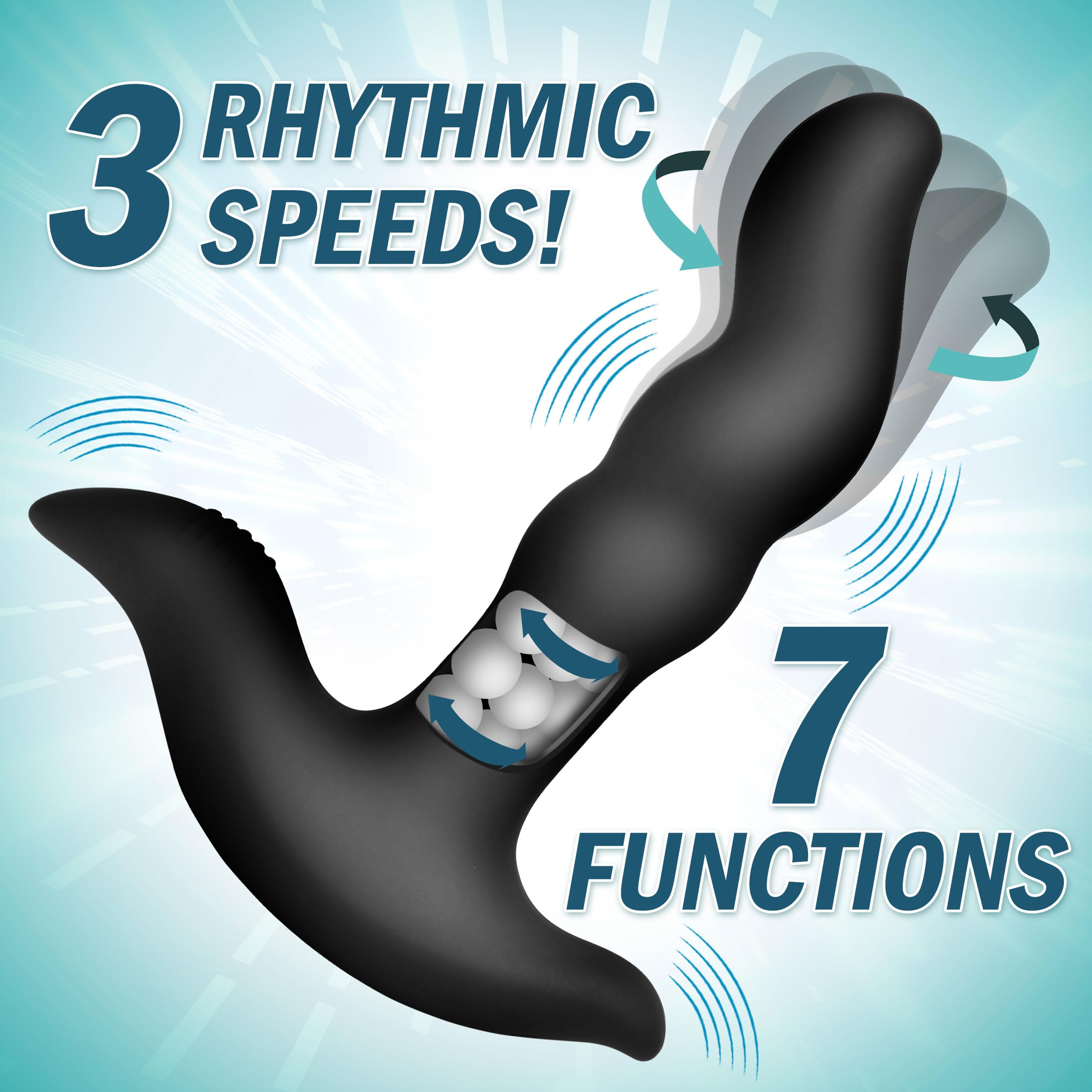 Amazon.com: Prostatic Play Rimstatic Curved Rotating Plug with Remote :  Health & Household