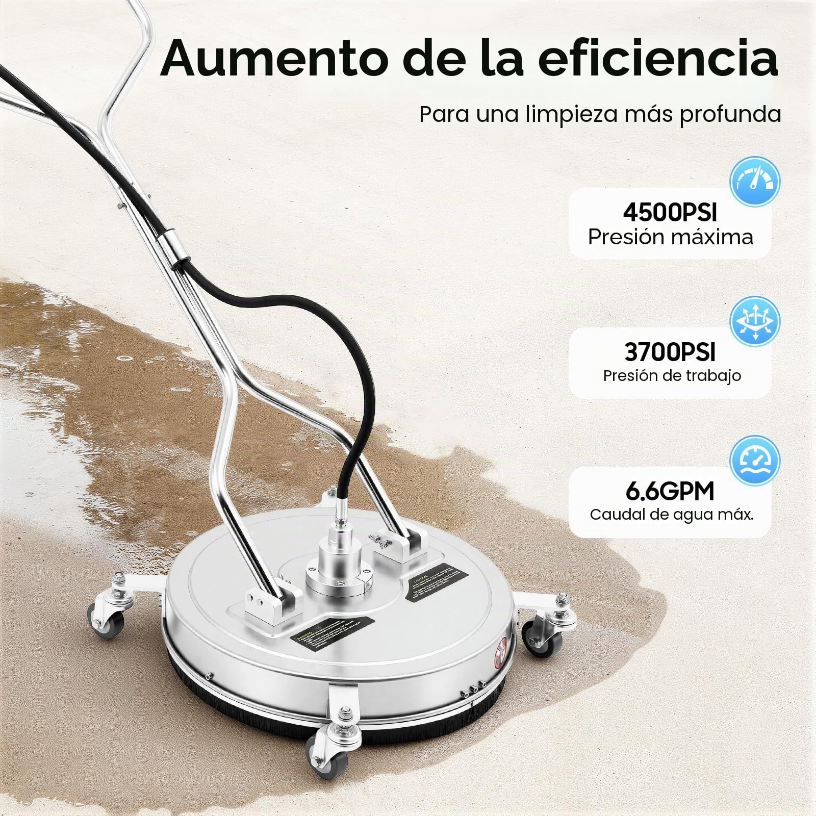 Limpiador de suelos, 4000 psi, para aspirar, limpiar y secar con 2 boquillas de repuesto