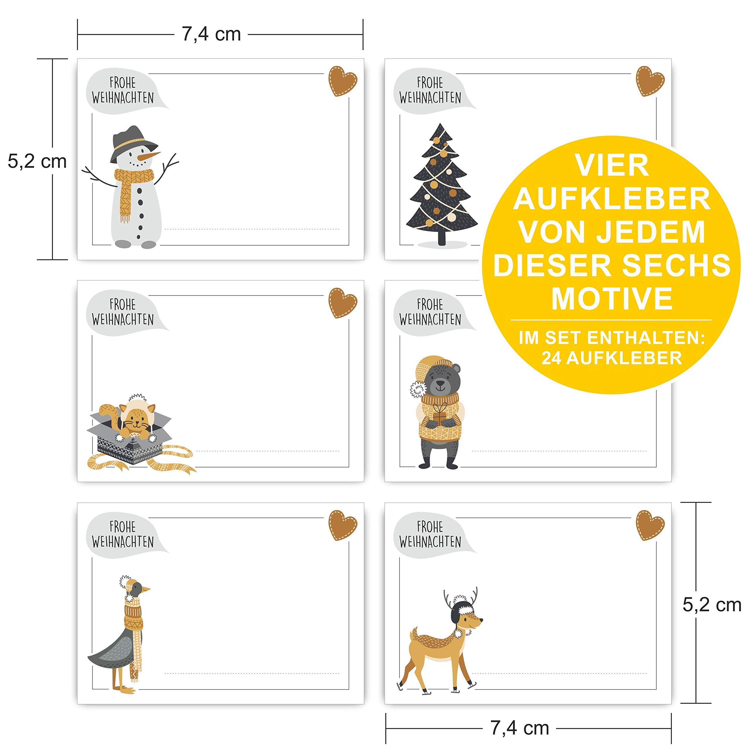 8 Blätter 178 Stück Aufkleber Weihnachten Glitzer Produktbild-Vorschau 8