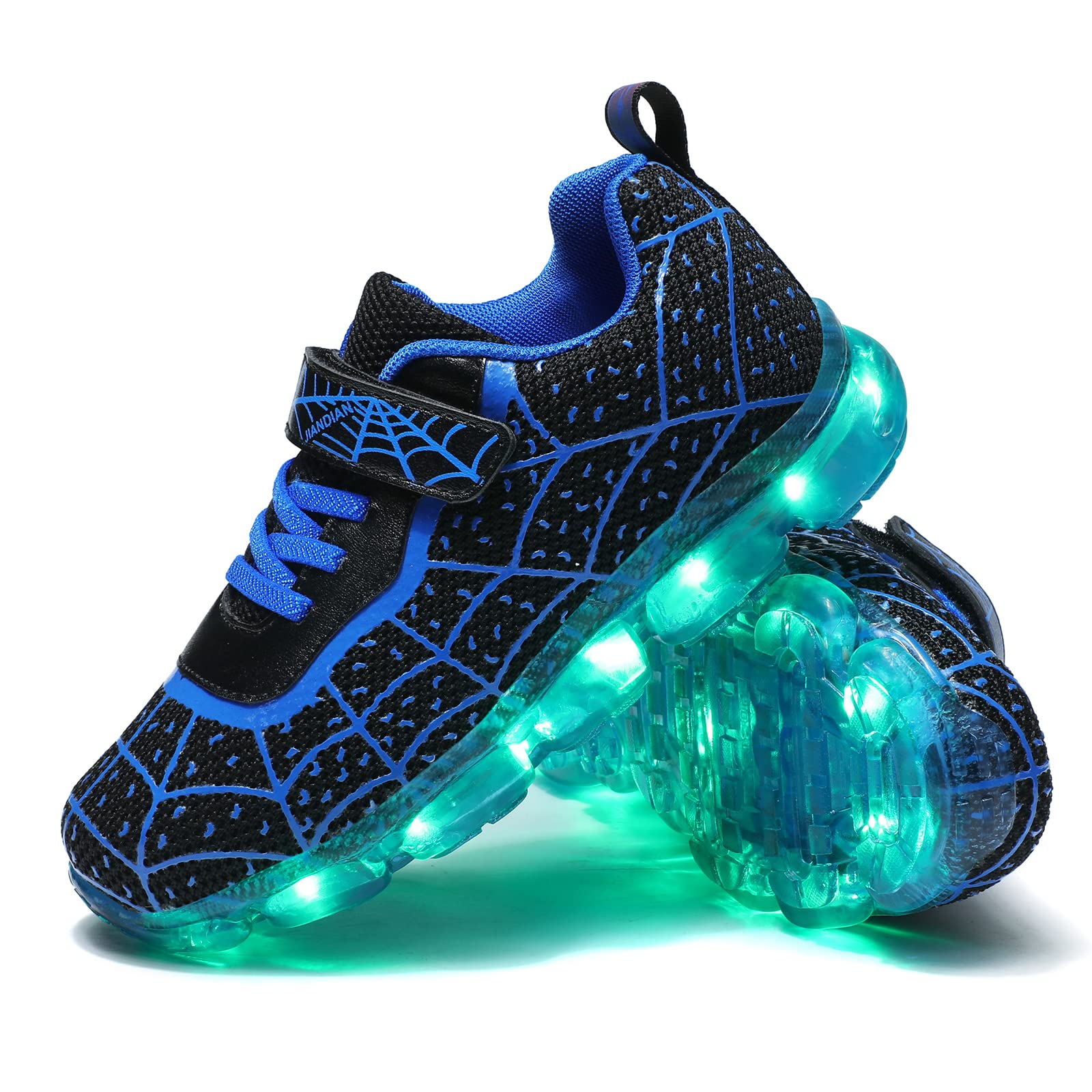YUNICUS Scarpe LED per ragazzi e ragazze, luci USB, sneakers per compleanno, Halloween, giorno di Natale