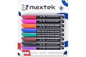 Crayola Take Note Dry Erase Markers with Fine Tips for Classroom or Home Office