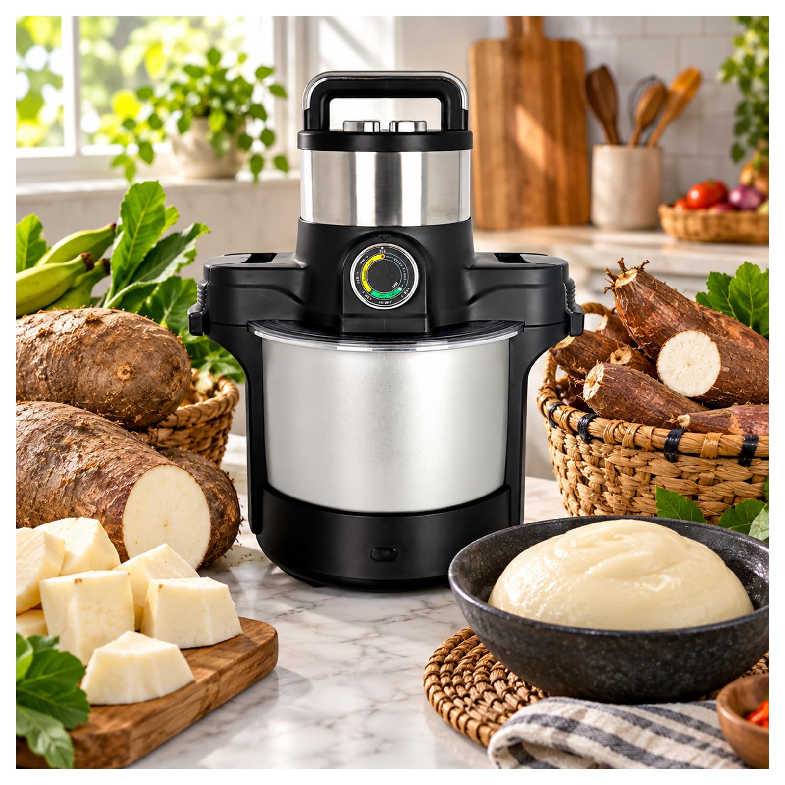 Automatyczne Urządzenie do Swallow, Maszyna do Pounded Yam 6 L