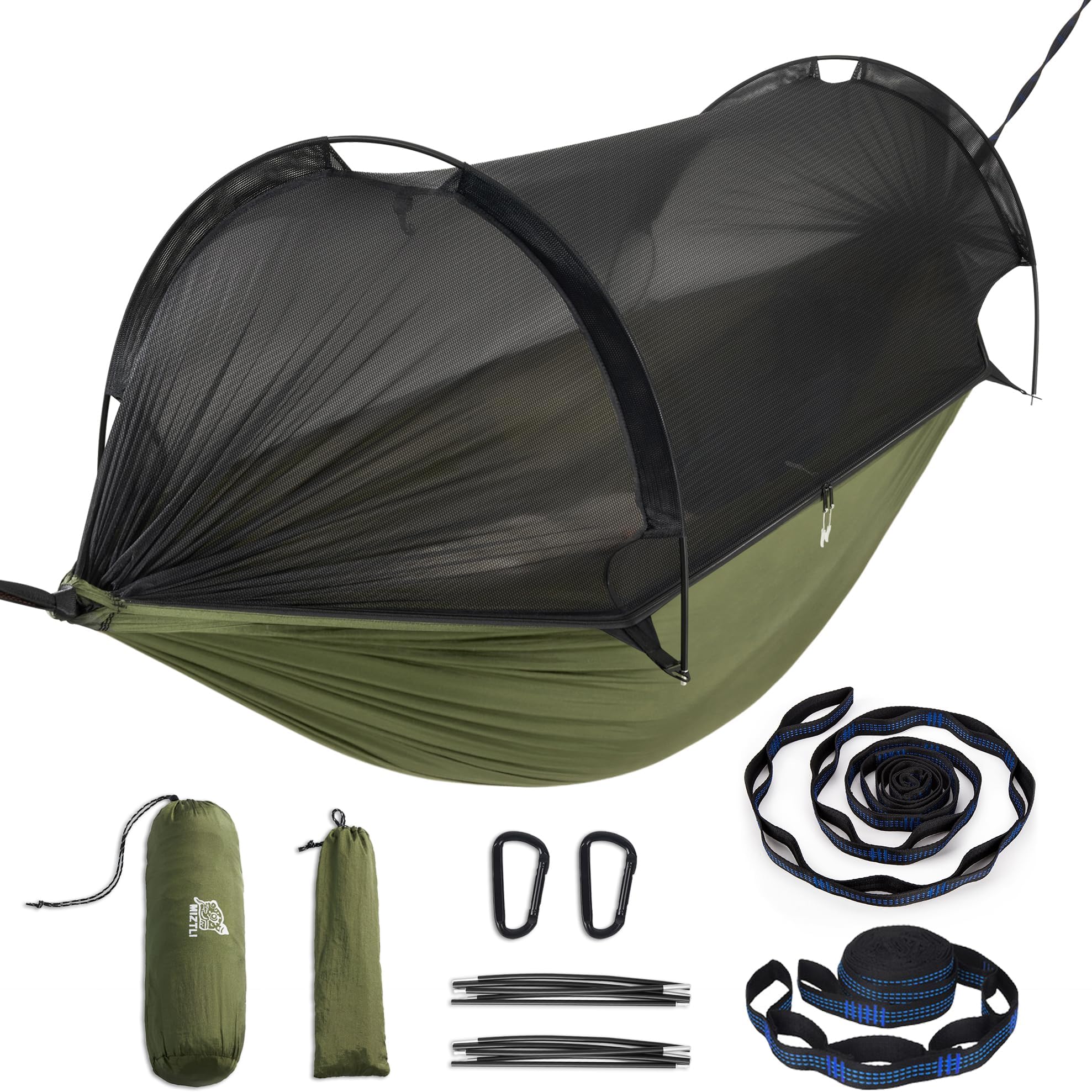 Hammock Camping,118''L x 78''W Portable Nylon Camping