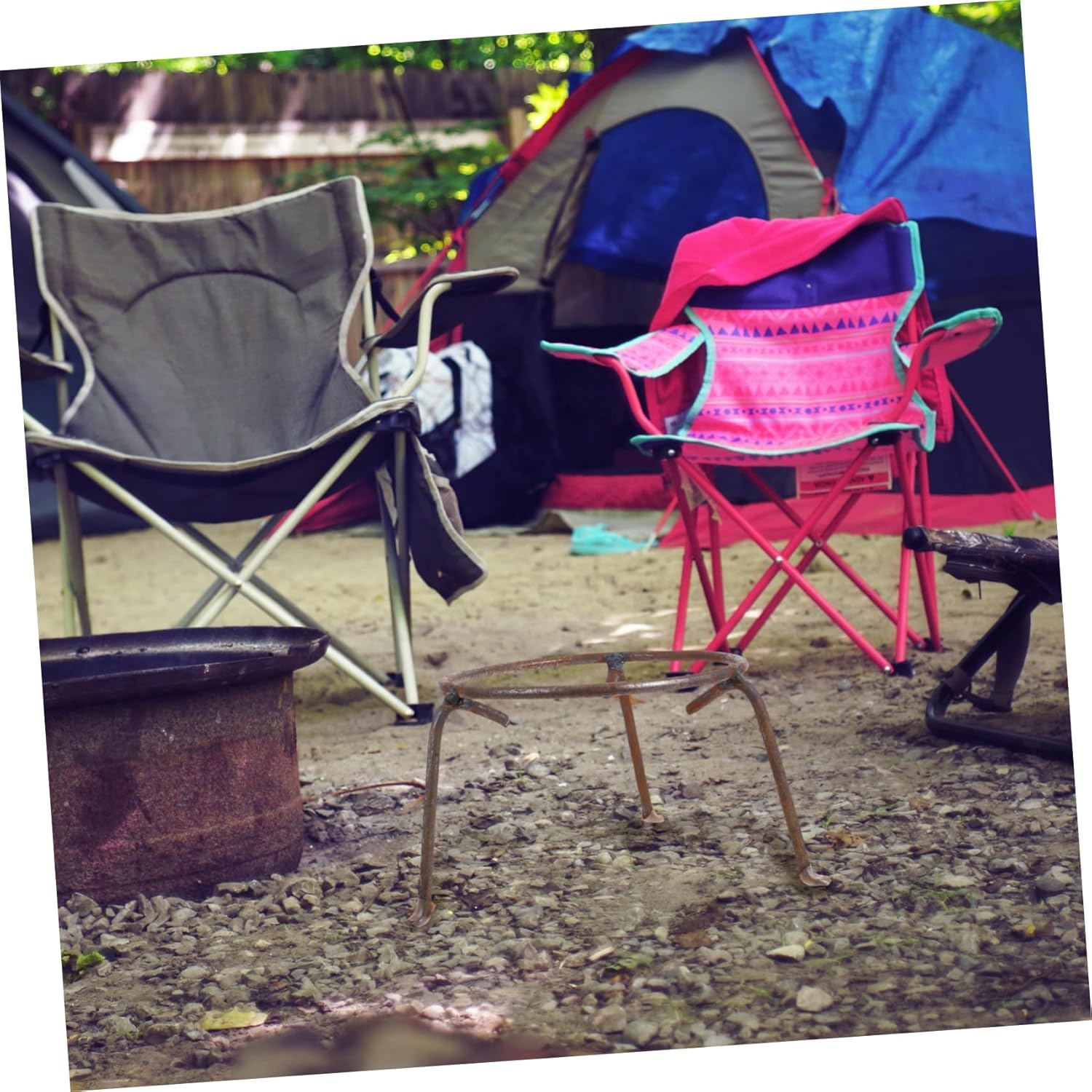 Hemoton Multi Function Pot Stand Durable Wok Rack for Outdoor Cooking Camping and Fire Pit Use Stable Design for Secure Placement for Home Travel