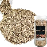 Vista 16 de HappyFiller 1.3 LB de arena de vidrio triturado verde oscuro, piezas de vidrio roto, piedras de terrario trituradas para arte de resina