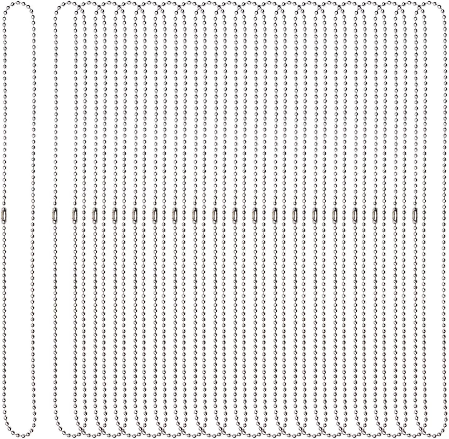 100 Pcs 3.5" Long 0.09" Bead Da Connector Clasp Ball Chan Keychan - Foto 7