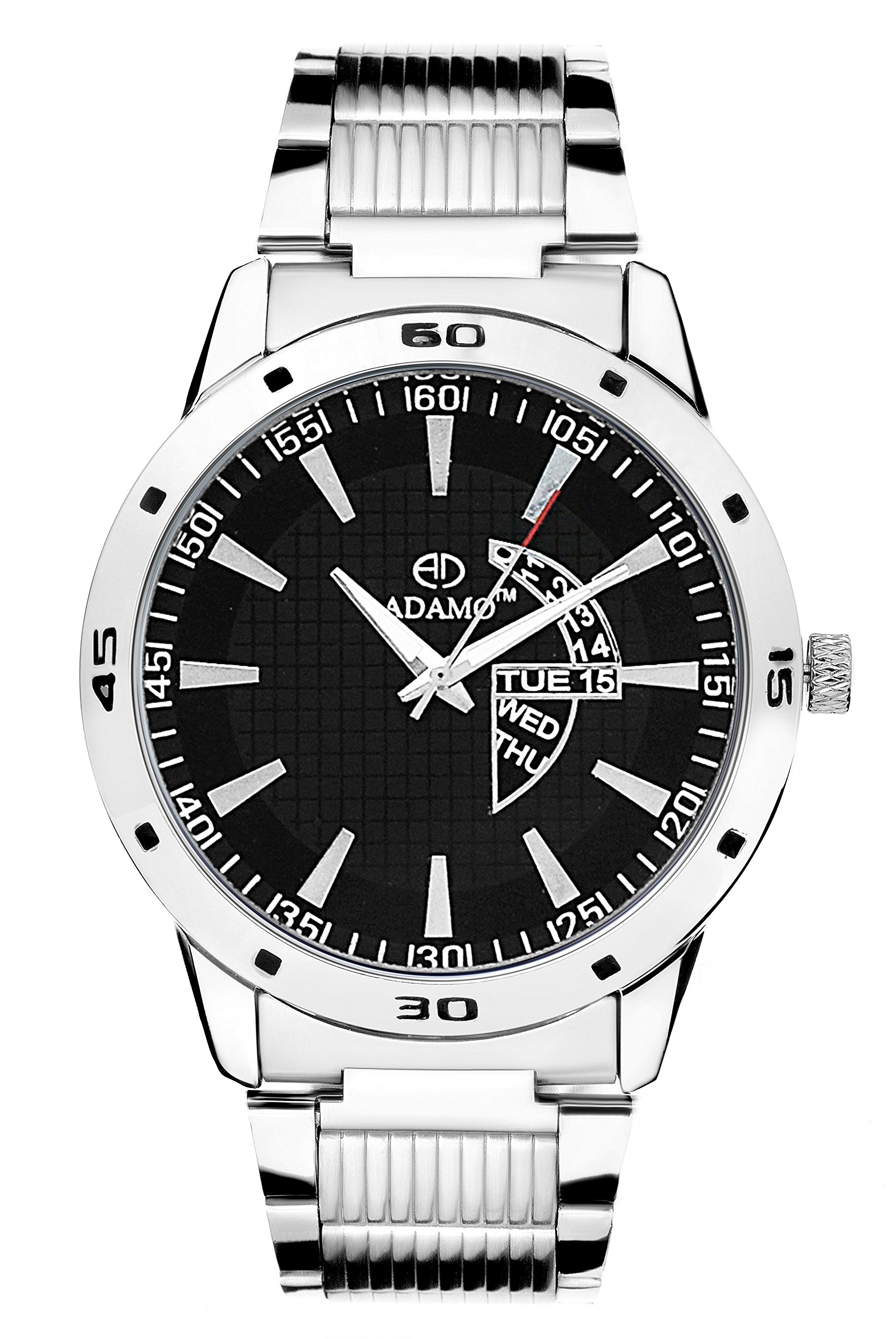 ADAMO Designer Black Dial Day & Date Mens & Boys Watch AD166-1 (B00X7POBYG) Amazon Price History, Amazon Price Tracker