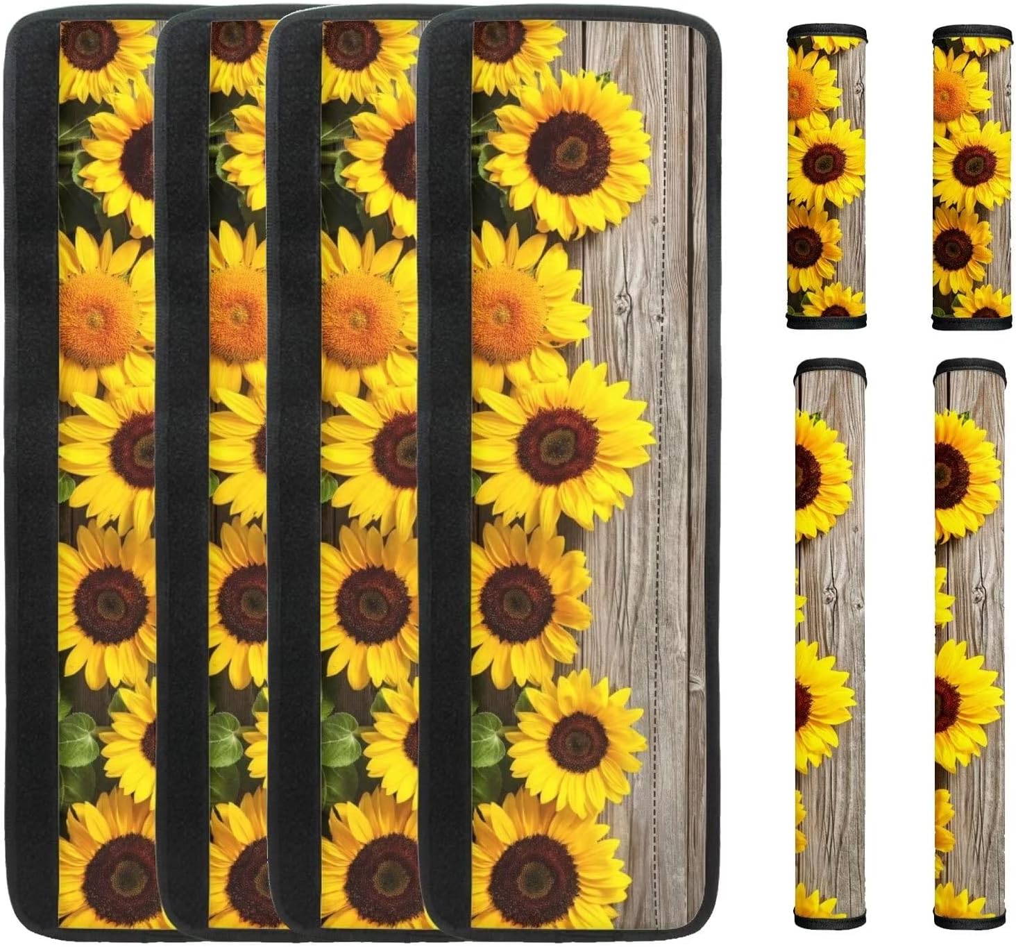 DIYFLASH Sunflower Refrigerator Door Handle Cover Set of 8
