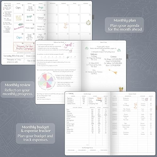 Miniatura 4 de Legend Planner PRO Premium  Planificador semanal, mensual y de presupuesto grande sin fecha con rastreador de hábitos  Organizador de vida para