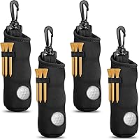 Vista 9 de 4 piezas de soporte para camisetas de golf, bolsa de transporte para pelotas de golf, soporte para pelotas, llavero, clip para cinturón, regalos