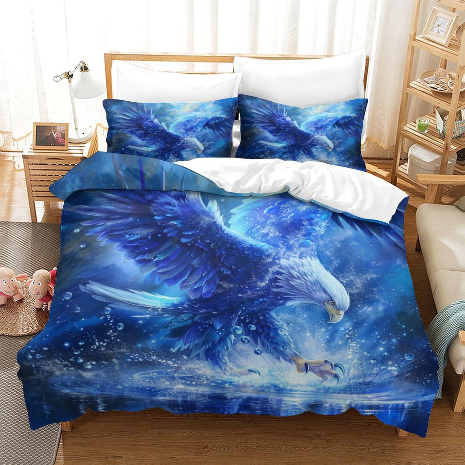 Housse de couette aigle sauvage literie douce pour une évasion nocturne